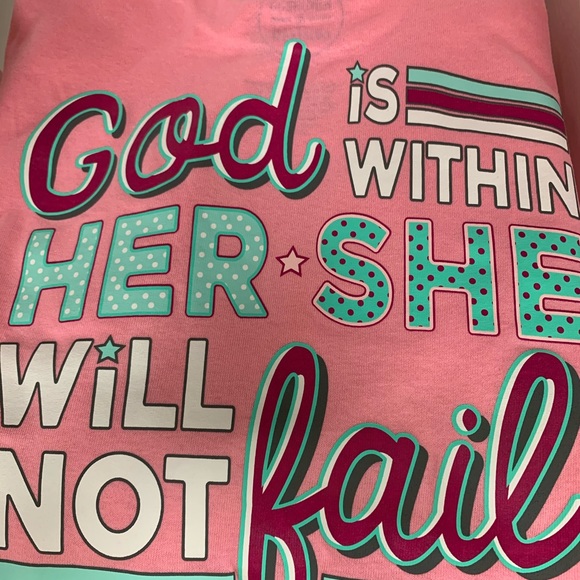 Jadelynn Brooke God is Within Her She Pink Tee - Picture 5 of 6
